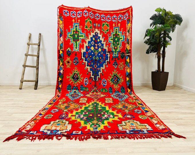 Gorgeous Moroccan Rug, Bohemian Rug,Home Decor rug,Tribal rug,Berber rug 5 x 11FT