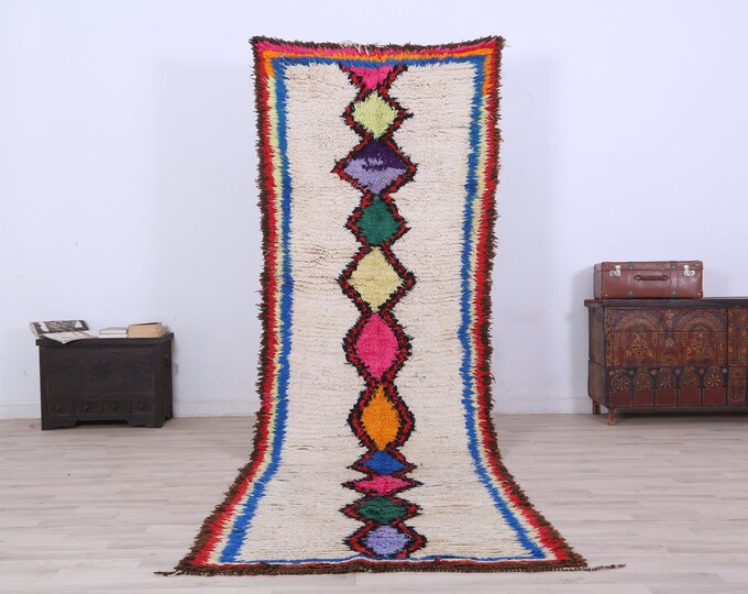 Moroccan Fine Rug,Boho rug,Area Rug,Colorful Rug,living room rug 10.7 x3.2 FEET