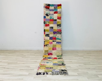 Runner Rug/Vintage Hallway Rug/Moroccan Rug Recycled Rug/Stair Rug/Entryway Rug/9.7x2Ft,10x2Ft,9x2Ft