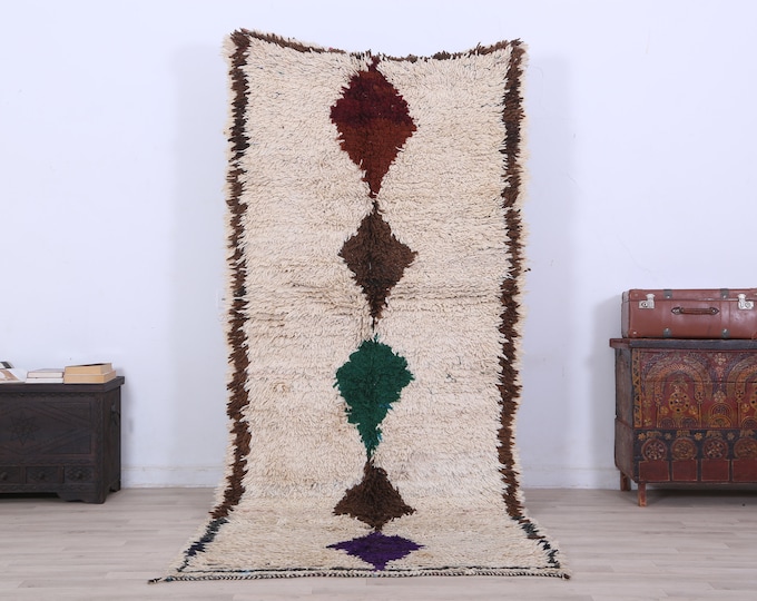 Moroccan Fine Rug,Boho rug,Area Rug,Colorful Rug,living room rug 8.5 x 3.5 FEET