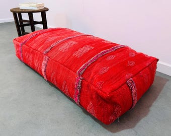 Bellissimo divano, pouf da pavimento marocchino, cuscino da pavimento, divano decorativo, comodo pouf da divano, grande cuscino da 48" a 24"
