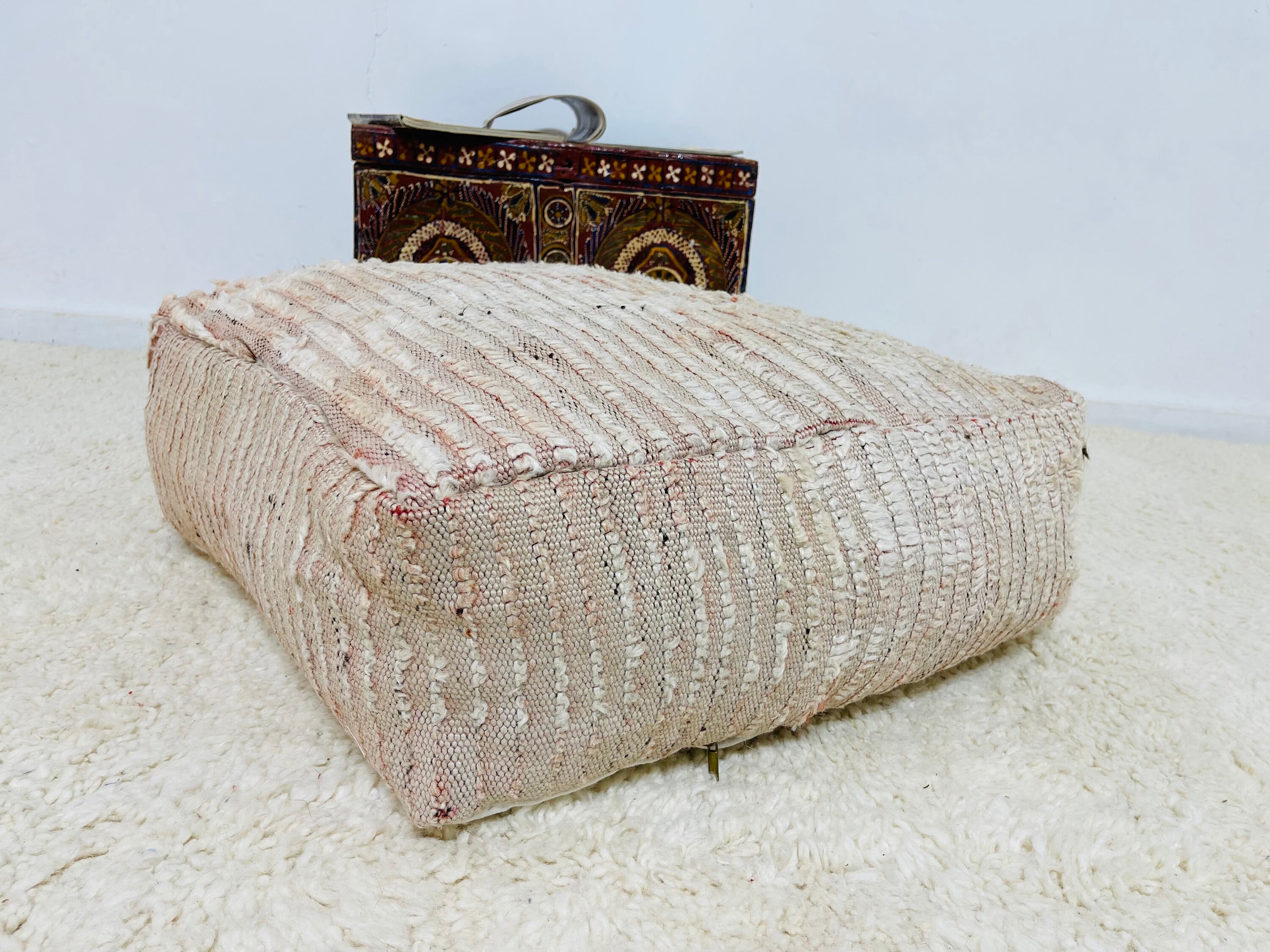 Moroccan Ottoman Floor Cushion Berber Wedding Gift 24248