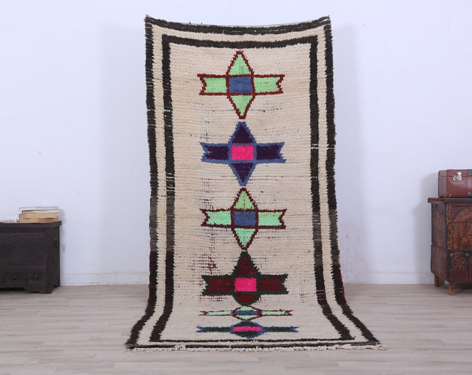 Moroccan Fine Rug,Boho rug,Area Rug,Colorful Rug,living room rug 9.5 x3.9 FEET