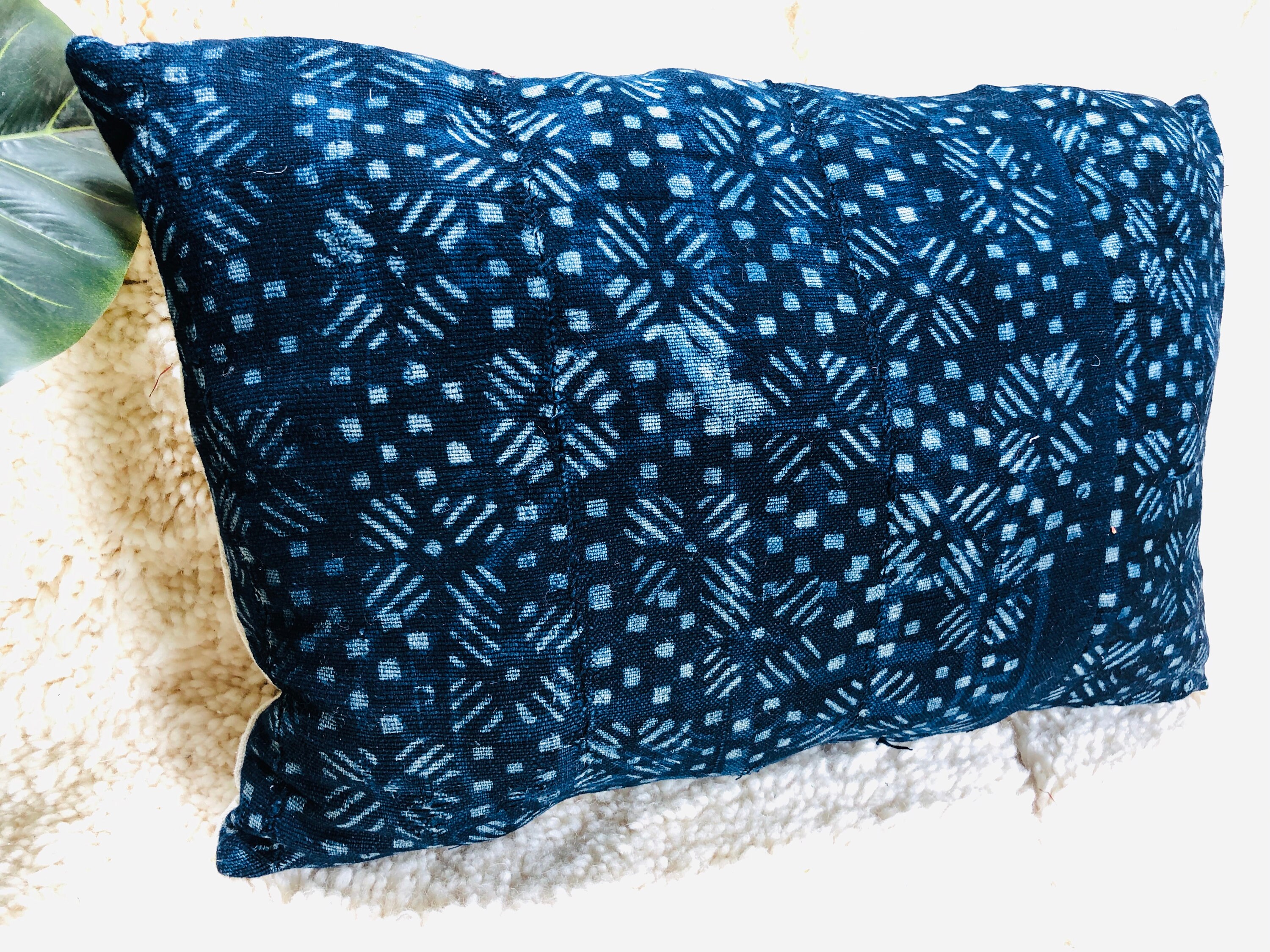 Touareg Blue Indigo Cushion, Pillow, Moroccan Pillow Covers , 40% Off Pillow Decorative For Bed, Rug