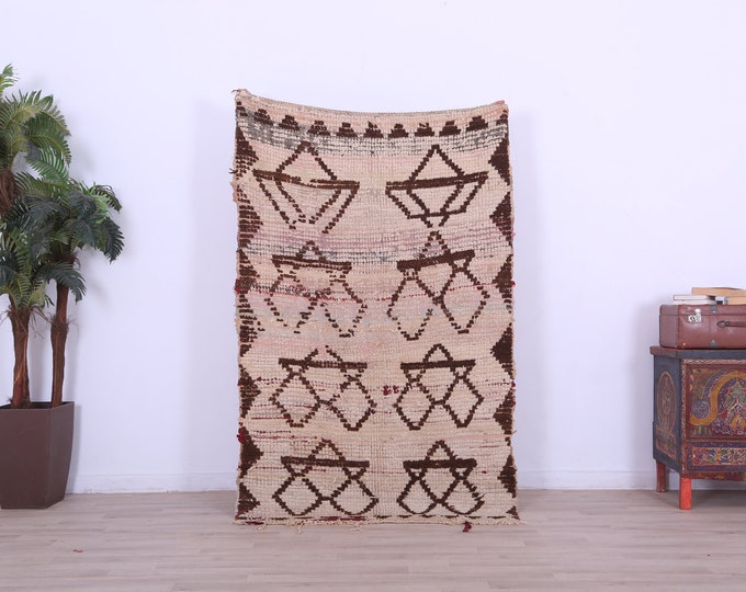 Moroccan Vintage Rug,Berber Rug,Wool Rug.Area Rug 6 x 3.9 FEET