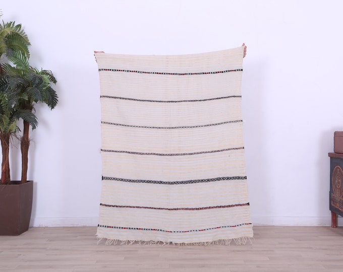 Moroccan Berber Blanket,Wedding Handera Blanket,Wedding Rug 3.6 x 4.8FT