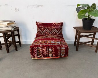 Amazing kilim pouf,Tribal kilim pouf ,Pouf for living room,Ottoman Pouf, 24x24x8,Freeshipping