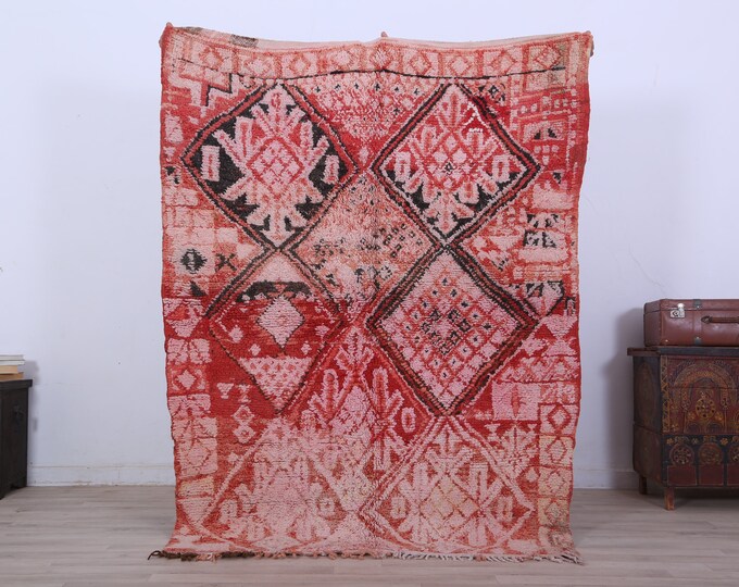 Moroccan Fine Rug,Boho rug,Area Rug,Colorful Rug,living room rug 6.1x4.6 FEET