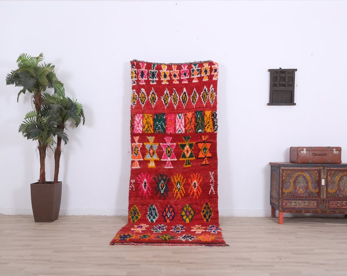 Vintage Rug,handmade wool rug,old bohemian,Antique moroccan rug,berber rug,Amazing moroccan rug,Area rug 8.6ft x 3.3ft