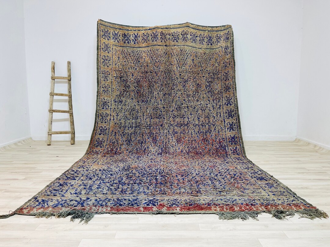 12x7 FT Moroccan Bohemian Wool Rugauthentic Rugberber Etsy