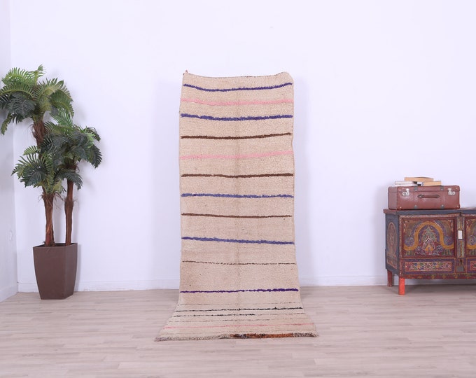 White Moroccan rug,Colorful Rug,Entryway Rug,bohemian rug, azilal rug, woven rug,9.0x3.0FT