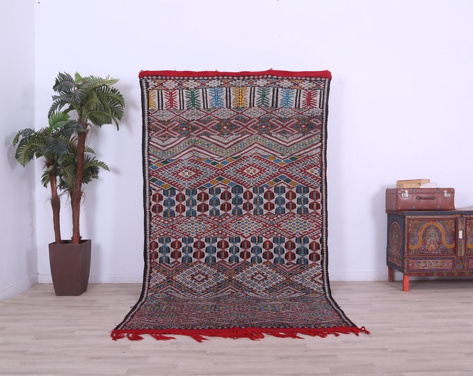 Amazing moroccan kilim rug,bohemian kilim rug,Flatwoven rug,Tapis kelim 8.9x4.9FT