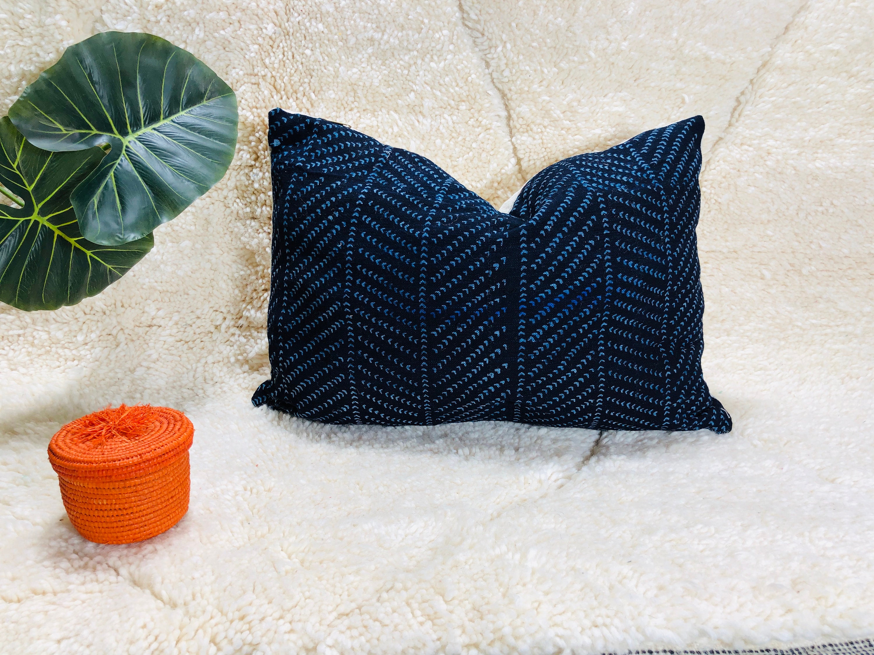 Touareg Mudcloth Cushion, Pillow, Moroccan Pillow Covers , 40% Off Pillow Decorative For Bed, Rug Pi