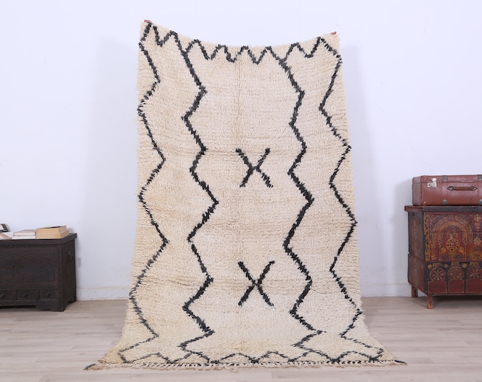 Medium Berber Moroccan Rug,Bohemian Rug,Genuine rug,Moroccan teppich 7.6 x 4.2 FT