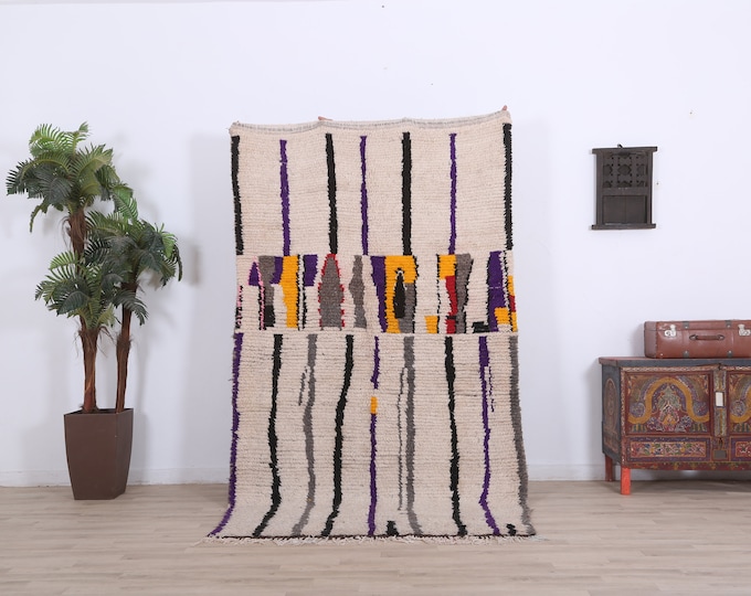 Luxury Rug-Bohemian Vintage Rug,Soft Wool Rug,Home Decor Rug 8.2 x 4.6 FT
