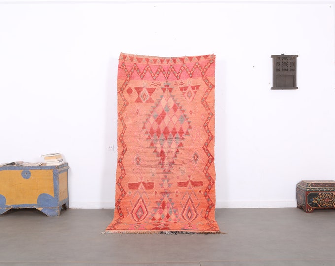 Moroccan Rug,Vintage rug,Berber rug,Wonderful rug,Wool rug,Handmade rug 7.6 FT x 3.7 FT