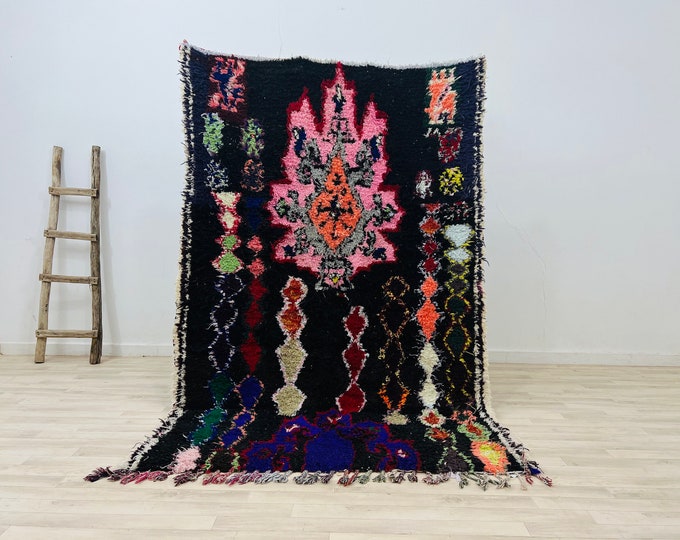Moroccan Rug,Area Rug,Berber Wool Rug,Tribal wool Rug,7.5 X 5 FT
