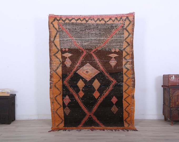 Moroccan Fine Rug,Boho rug,Area Rug,Colorful Rug,living room rug 6.3x4.5 FEET