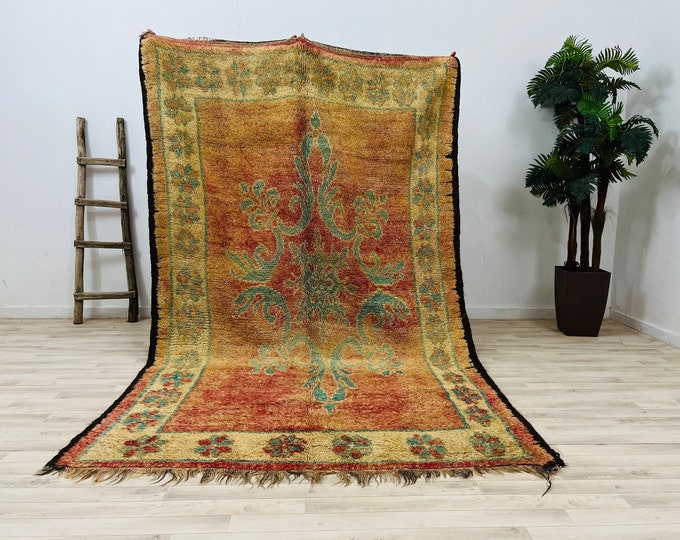 Gorgeous Berber Rug, Handmade Carpet, Soft Old Rug,Tibal Rug,Moroccan Rug, 6 X 9.5