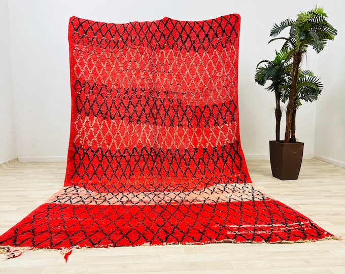 Gorgeous Rug Morocan Berber Rug Handmade Area Rug Bohemian Rug 10.8 x 6.6 FEET/Free shipping