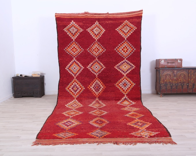 Moroccan rug,bohemian rug,boho rug,abstract rug,area rug 5.3 x 11.5 FT