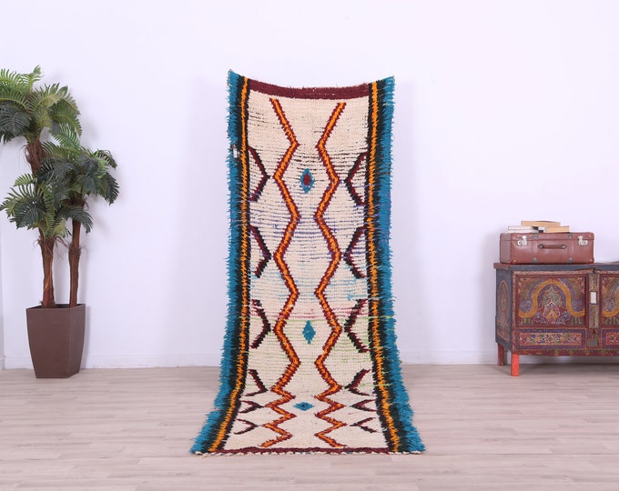 Moroccan Floor rug,Bohemain Rug,tribal rug berber rug, modern rug9.9,x3.0FT