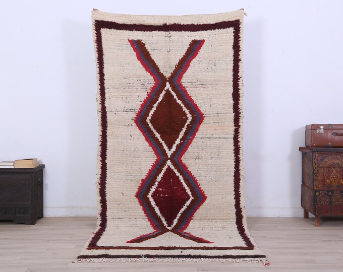 Moroccan Fine Rug,Boho rug,Area Rug,Colorful Rug,living room rug 8.1 x3.8 FEET