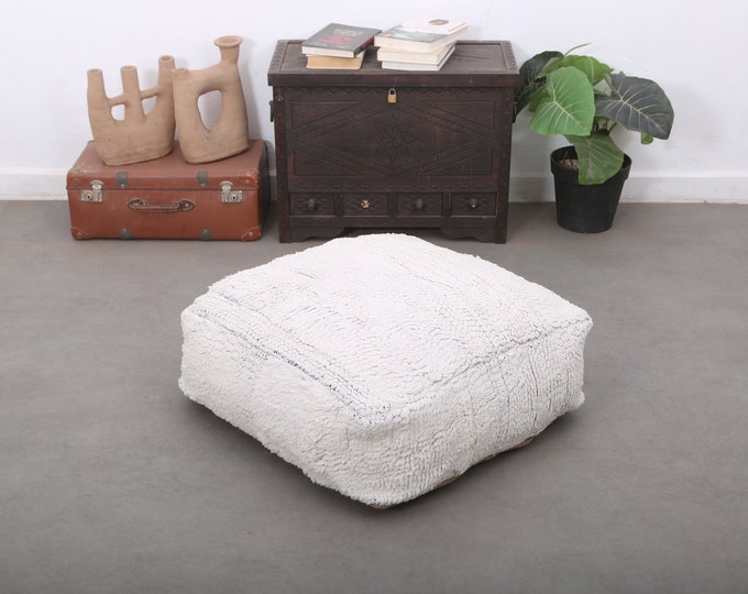 Moroccan hand made pouf antique carpet puff foot stool pillows cover 24"24"8"freeshipping