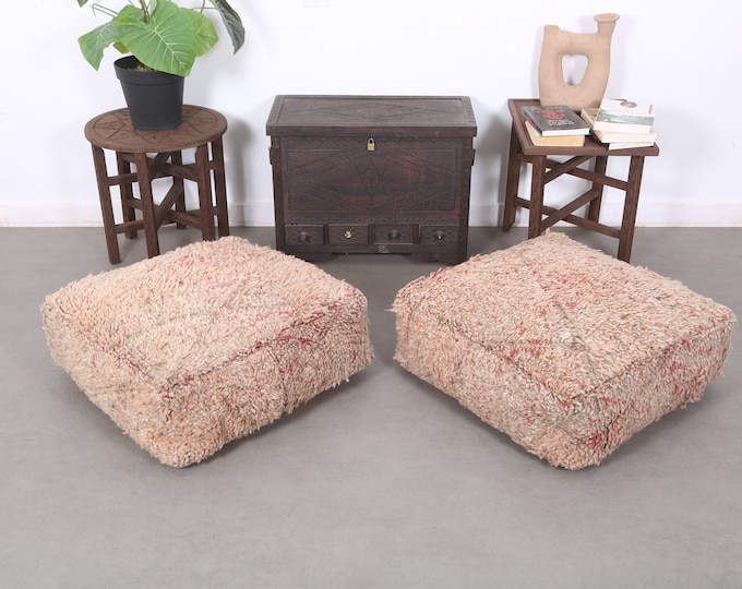 Handmade floor cushions,ottoman floor cushions footstool covers 24" 24" 8" Inches
