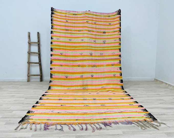 Hallway Kilim Rug,Livingroom rug,Berber Floor Rug,moroccan Berber Rug 11.1 x 5.9 FEET/Free shipping