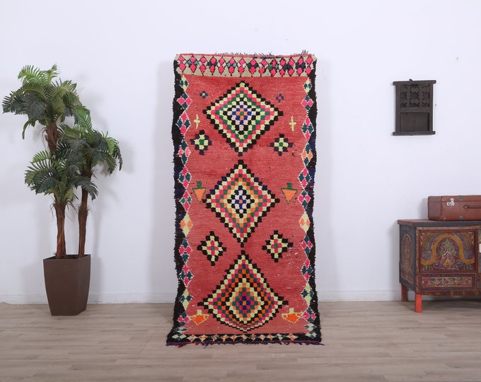 Amazing Moroccan Rug,Vintage rug,Berber rug,wonderful rug,Amazing rug,Wool rug,Handmade carpet 8ft x 3.4ft