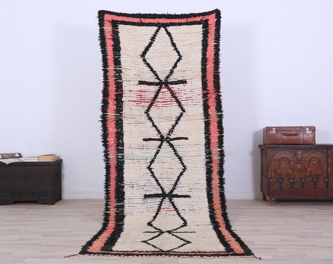Amazing Moroccan Rug,Berber Floor Rug,Area Rug,Colorful Rug 9 x 3.5 FEET