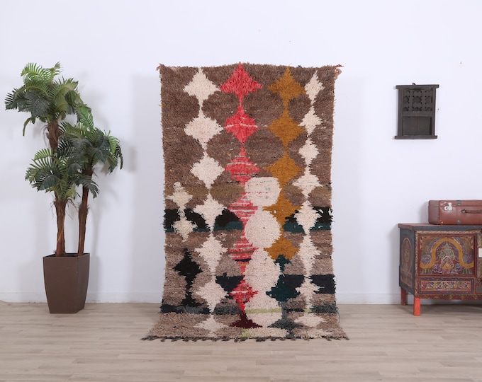 Amazing Moroccan Rug,Area Rug,Vintage Rug,Berber Carpet,Tribal Rug 7.3 x 4 FT