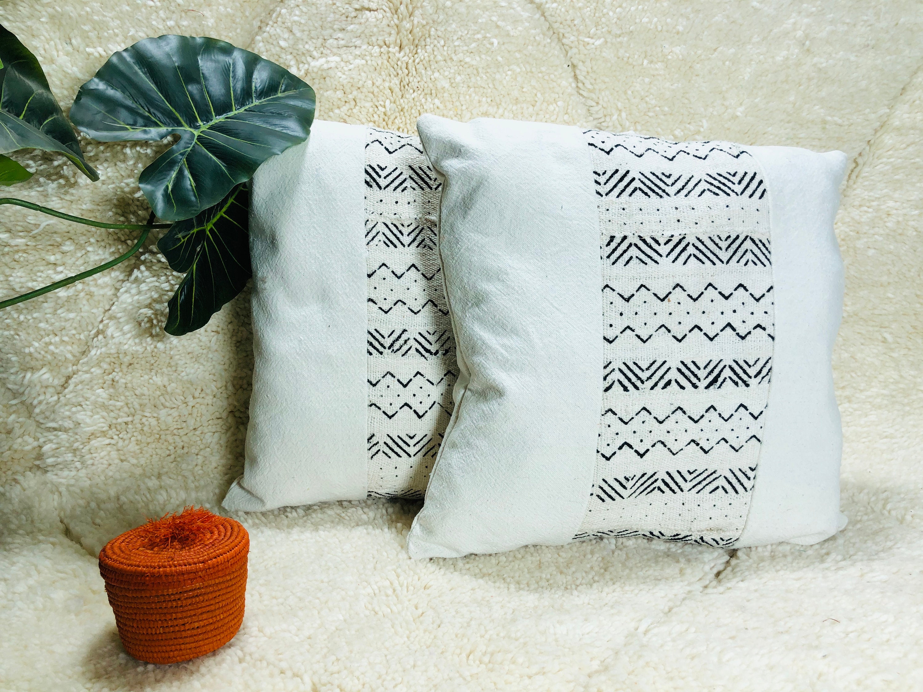 Two Touareg Cushions, Pillow, Moroccan Pillow Covers , 40% Off Pillow Decorative For Bed, Rug Pillow