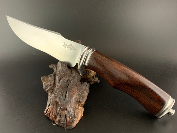 Cuchillo Bowie Forjado Hoja De Damasco De 7 De 52100 Etsy