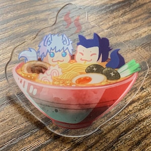 Acrylic clear pin Jujutsu Kaisen Satoru Gojo and Suguru Geto JJK satosugu gift 5cm