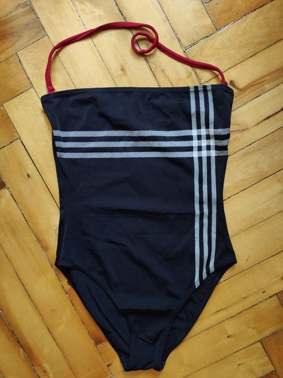 Burberry check one piece swimsuit