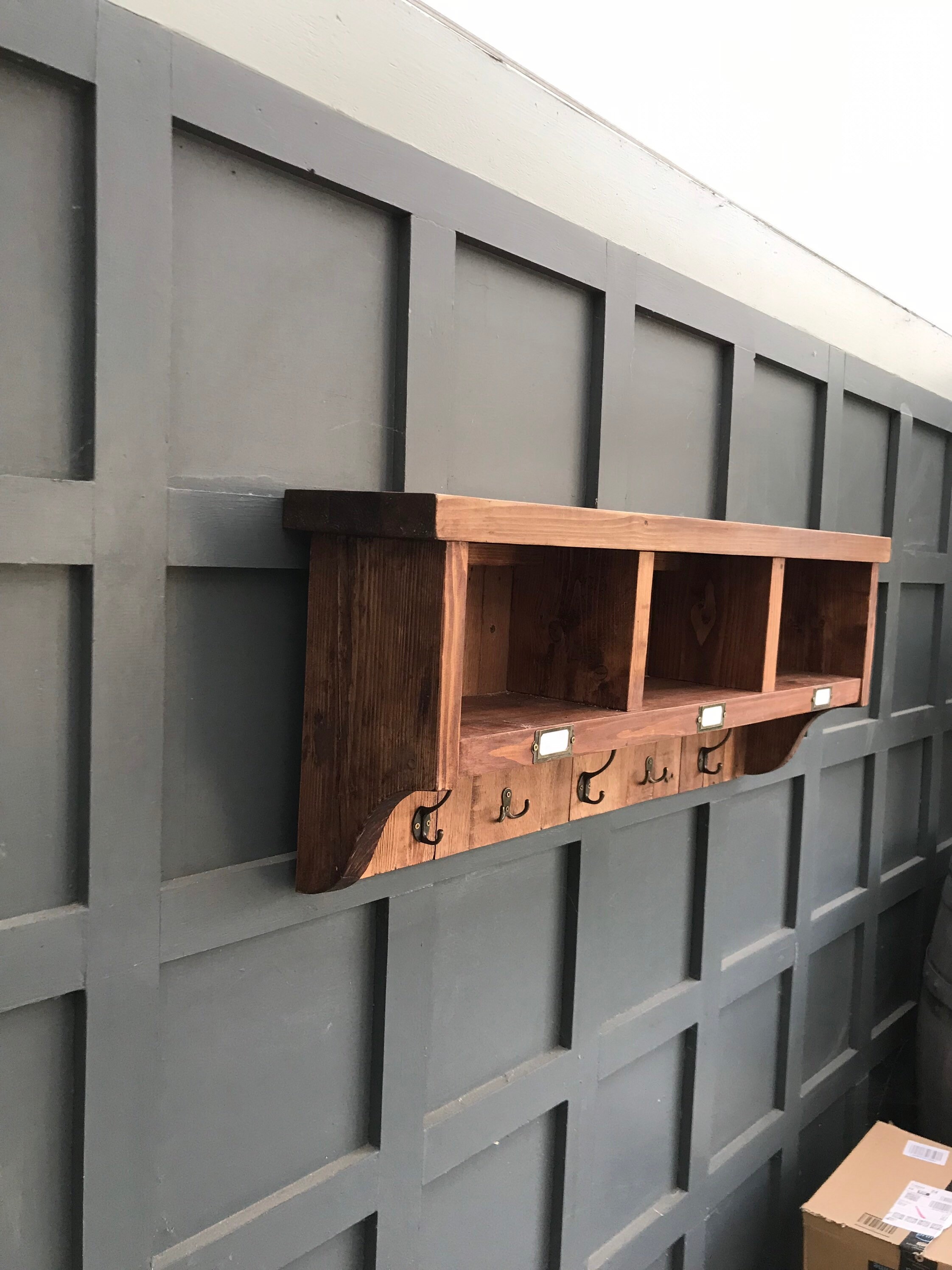 Boot Room Coat Rack With Hat Shelf Etsy