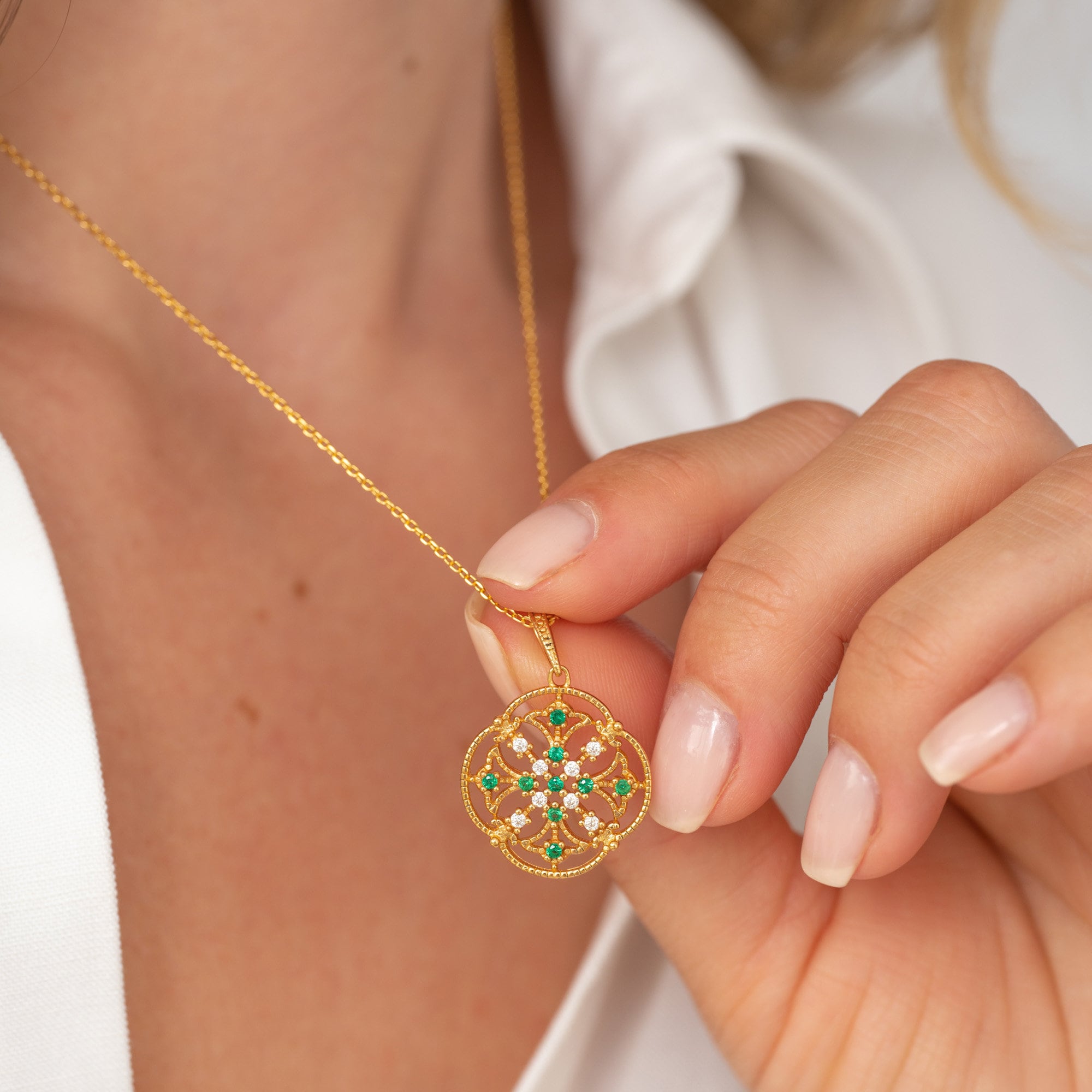 Real Gold Necklace Etsy UK