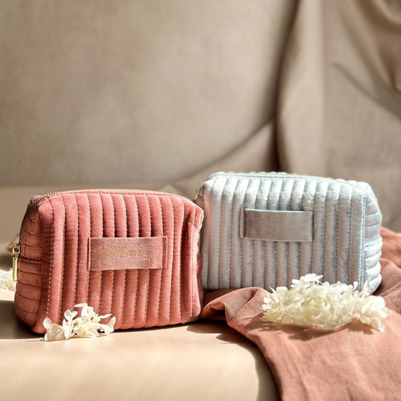 Stylische Make-up Tasche Aus Baumwoll-Leinen – Perfekt Als Geschenk