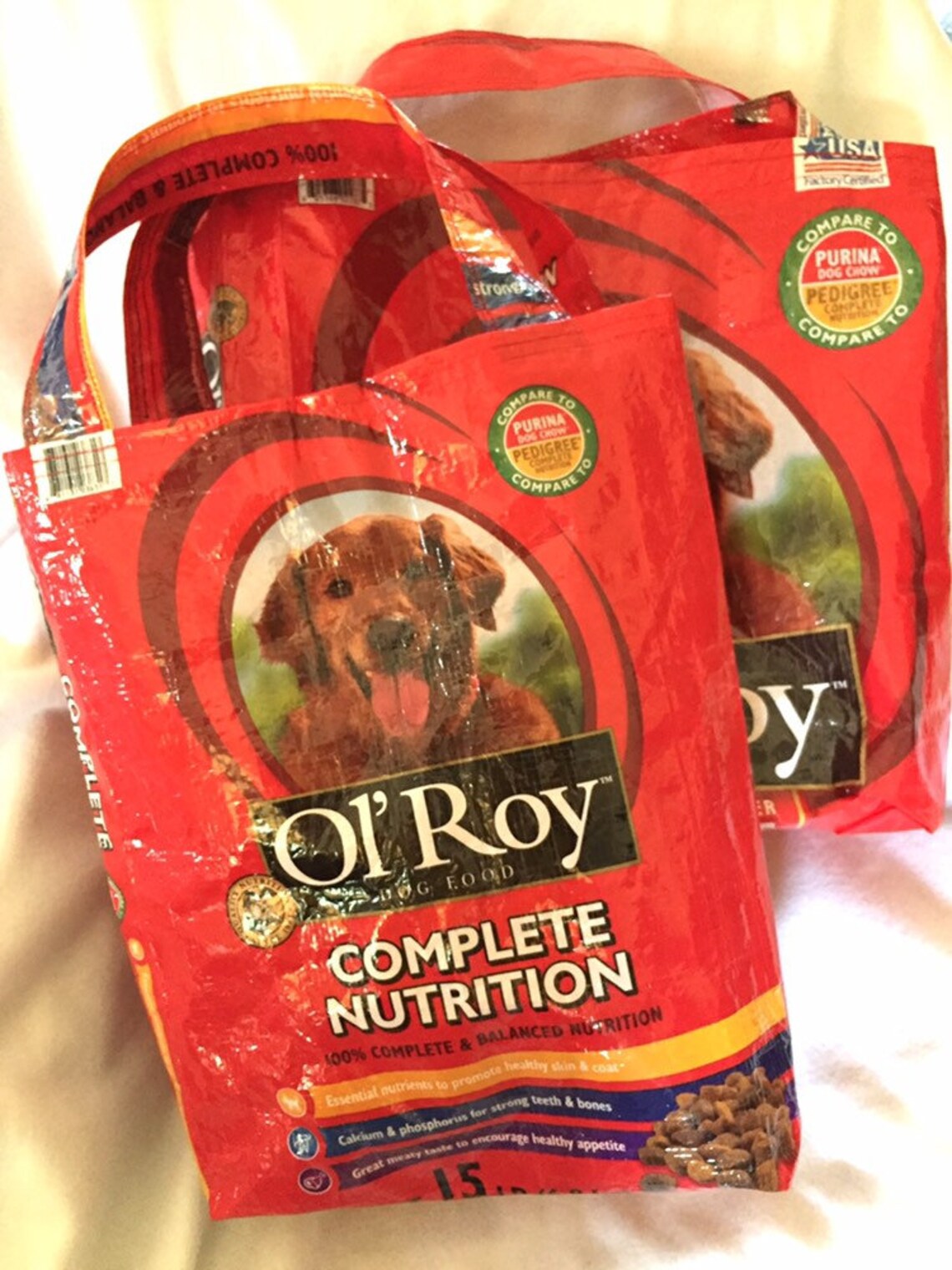 Upcycled Dog Food Bags Etsy