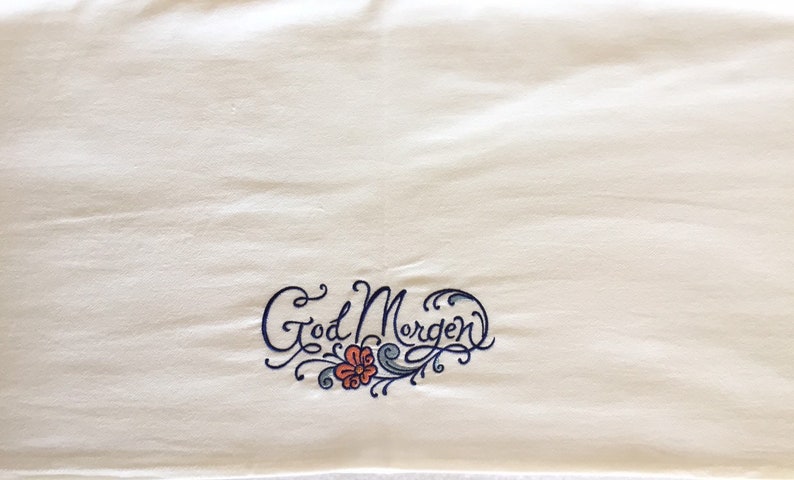 Dutch Goedemorgen Or Norwegian God Morgen or Swedish God Morgon Flour Sack Towels image 6