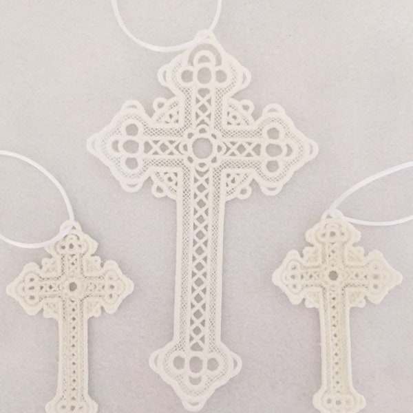 Crosses 1 Lace Bookmarks