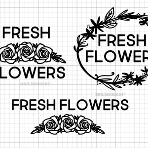 Fresh Flowers SVG Bundle - Etsy