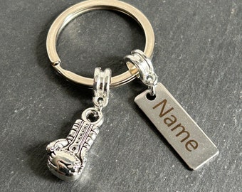 Personalised Boxing Glove Keyring,  Boxing Glove Gift, Gym gift , Boxing Birthday Gift