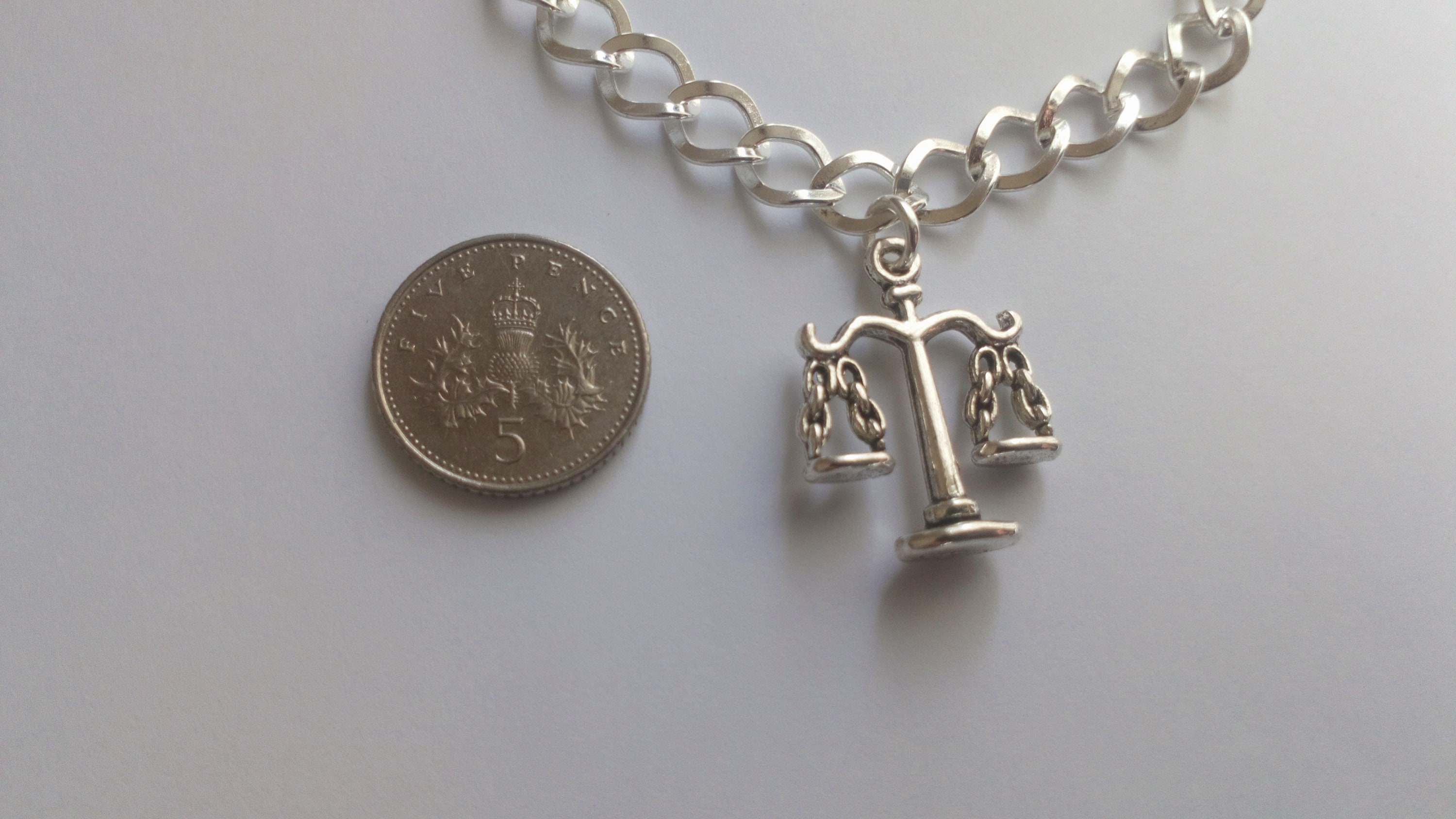 Scales of Justice Charm Bracelet Law Gift Bracelet Law Etsy