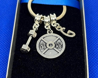 Gym Gift Weight Dumbbell Keyring Gym Keyring Body Builder Gym Gift Sport Fitness Keyring