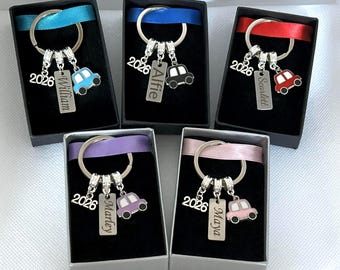 New Driver Gift, Driving Test Pass Gift , New Driver 2026 Gift , Personalised with a Name, New Car Keyring