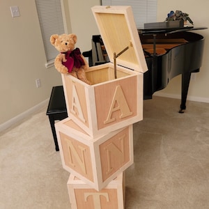 Large baby blocks with letters on sale