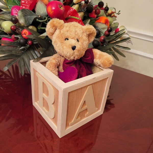 Block Centerpiece Etsy